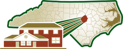 Map showing the location of Benson within the state of North Carolina